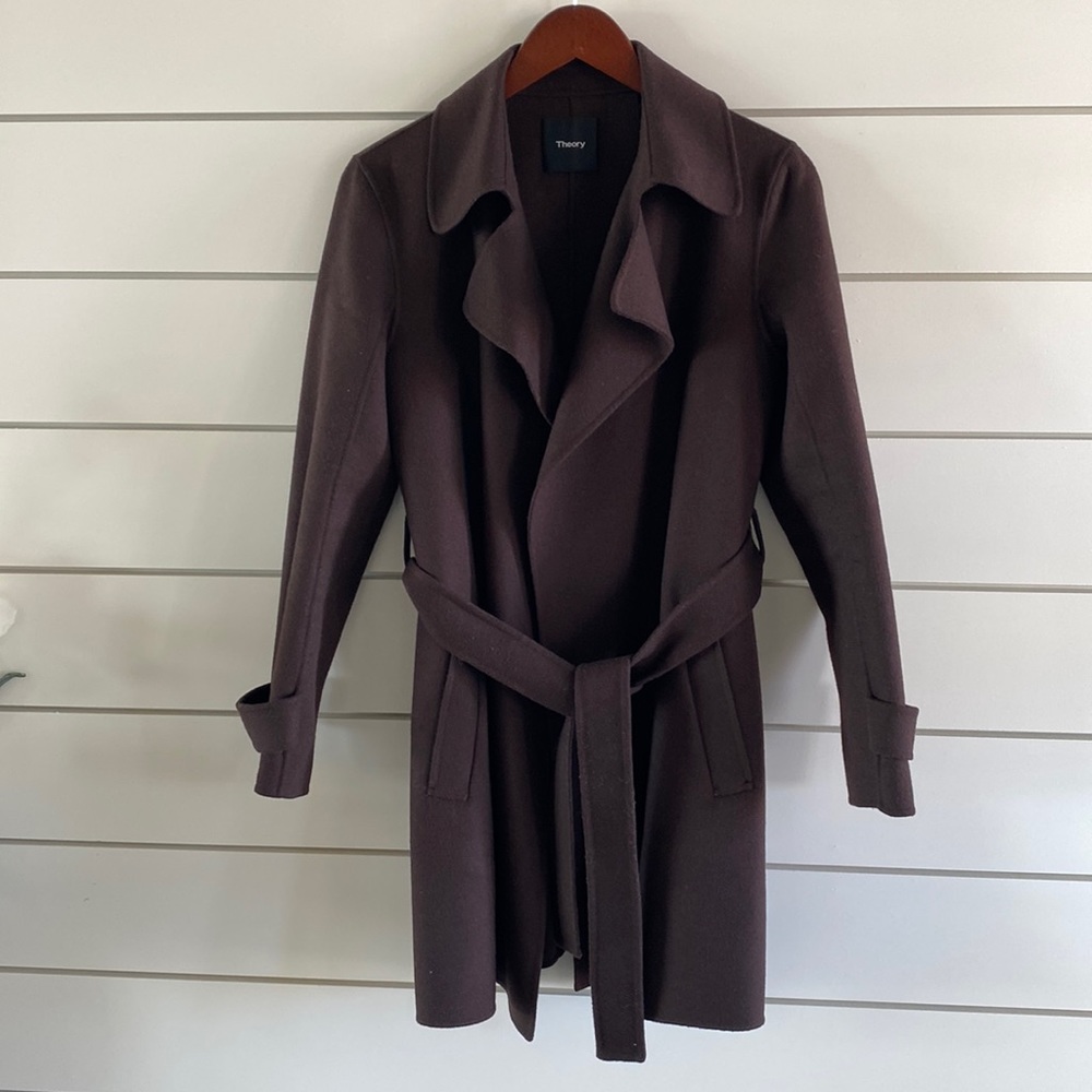 Theory coat/ wool/cashmere size Small